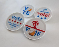 2024 election vote coaster set of 4