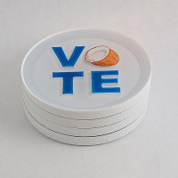 2024 election vote coaster set of 4